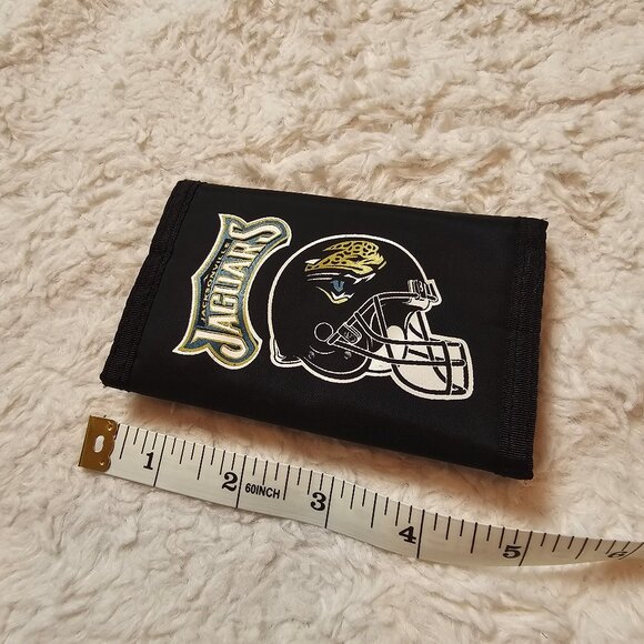 NFL Jacksonville Jaguars Nylon Tri-Fold Wallet - Picture 4 of 4